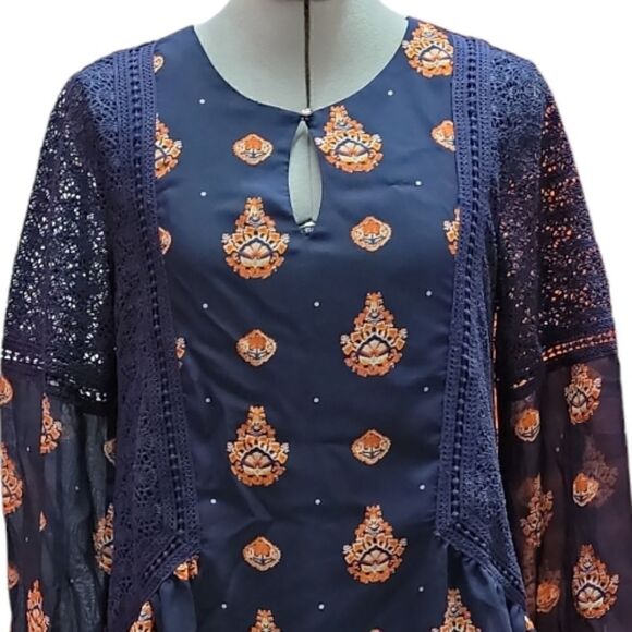 Miss Me Long Sleeve Boho Dress - Picture 3 of 7